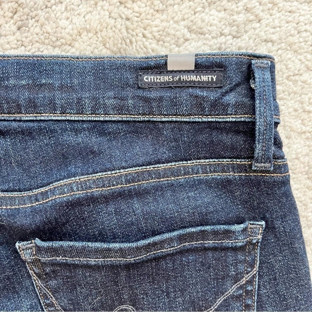 Citizens of Humanity Slim Fit Stretch Jeans-Dark Wash Blue-Women US Size 26 - Picture 6 of 15